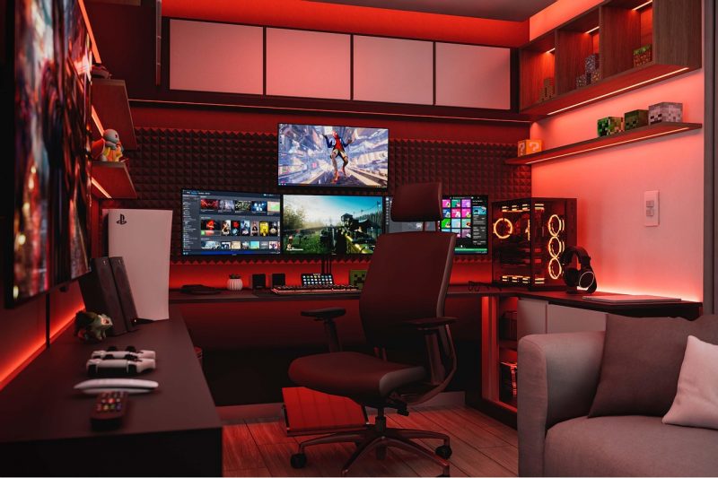 PC konzole u sobi
